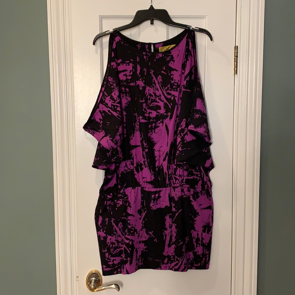 Purple Nicole Miller dress